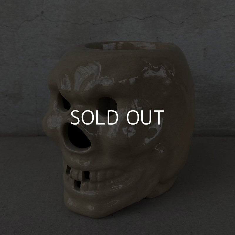 画像1: VINTAGE SKULL TIKI MUG ヴィンテージ ドクロ スカル マグカップ / 陶器 日本製 JAPAN