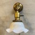 画像2: VINTAGE ANTIQUE LAMP LIGHT WALL LAMP ヴィンテージ アンティーク ライト ウォールランプ ブラケットランプ 照明 アメリカ / 壁付けランプ ミルクガラスシェード 店舗什器 USA (1) (2)