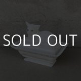 VINTAGE ANTIQUE WESTMORELAND MILK GLASS CAT ヴィンテージ アンティーク 猫 小物入れ / コレクタブル オブジェ ディスプレイ インテリア ミルクガラス 容器 雑貨 アメリカ