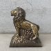 画像1: VINTAGE ANTIQUE COINBANK LION ヴィンテージ アンティーク コインバンク 貯金箱 ライオン / コレクタブル オブジェ ノベルティー 銀行 動物 置物 アメリカ (1)