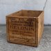 画像1: VINTAGE ANTIQUE WOOD CRATE WOODEN BOX HELONIN ヴィンテージ アンティーク ウッドボックス 木箱 / インダストリアル コレクタブル 収納 ケース ガレージ ガーデニング 店舗什器 アメリカ USA  (1)