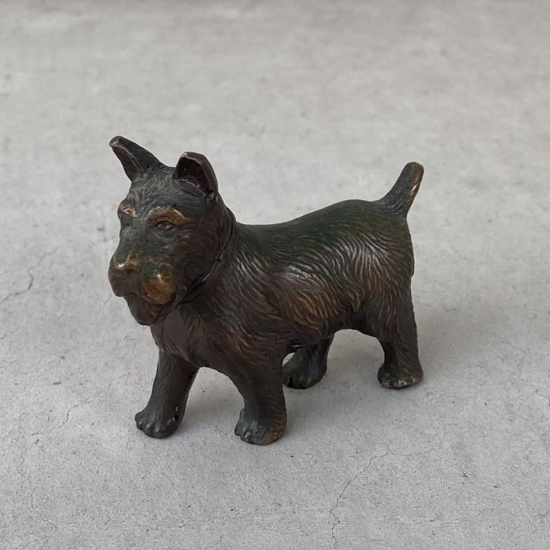 画像1: VINTAGE ANTIQUE DOG OBJECT ヴィンテージ アンティーク 犬 オブジェ / コレクタブル ディスプレイ インテリア ペーパーウェイト 置物 動物 雑貨 小 アメリカ