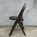 画像4: VINTAGE ANTIQUE SOLID KUMFORT FOLDING CHAIR ヴィンテージ アンティーク フォールディングチェア 折り畳み椅子 / インダストリアル ウッド 木製 家具 店舗 什器 アメリカ