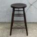 画像5: VINTAGE ANTIQUE STOOL CHAIR ヴィンテージ アンティーク スツール チェア 椅子 / インダストリアル ウッド 木製 家具 店舗 什器 アメリカ