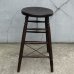 画像4: VINTAGE ANTIQUE STOOL CHAIR ヴィンテージ アンティーク スツール チェア 椅子 / インダストリアル ウッド 木製 家具 店舗 什器 アメリカ