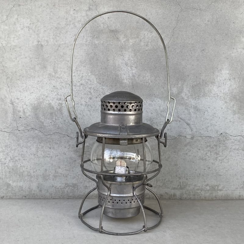 画像1: VINTAGE ANTIQUE ADLAKE KERO 400 IHB RAILROAD LANTERN ヴィンテージ アンティーク アドレイク レイルロード ランタン オイルランプ / キャンプ アウトドア デッドストック アメリカ USA (19)