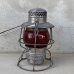 画像4: VINTAGE ANTIQUE ADLAKE KERO 400 RAILROAD LANTERN NYCS ヴィンテージ アンティーク アドレイク レイルロード ランタン オイルランプ / キャンプ アウトドア 赤色 アメリカ USA (20)