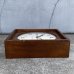 画像5: VINTAGE ANTIQUE WALL CLOCK EDWARDS COMPANY ヴィンテージ アンティーク ウォールクロック 壁掛け時計 /  ウッド 木製 四角形 ブラウン 茶色 店舗什器 アメリカ USA