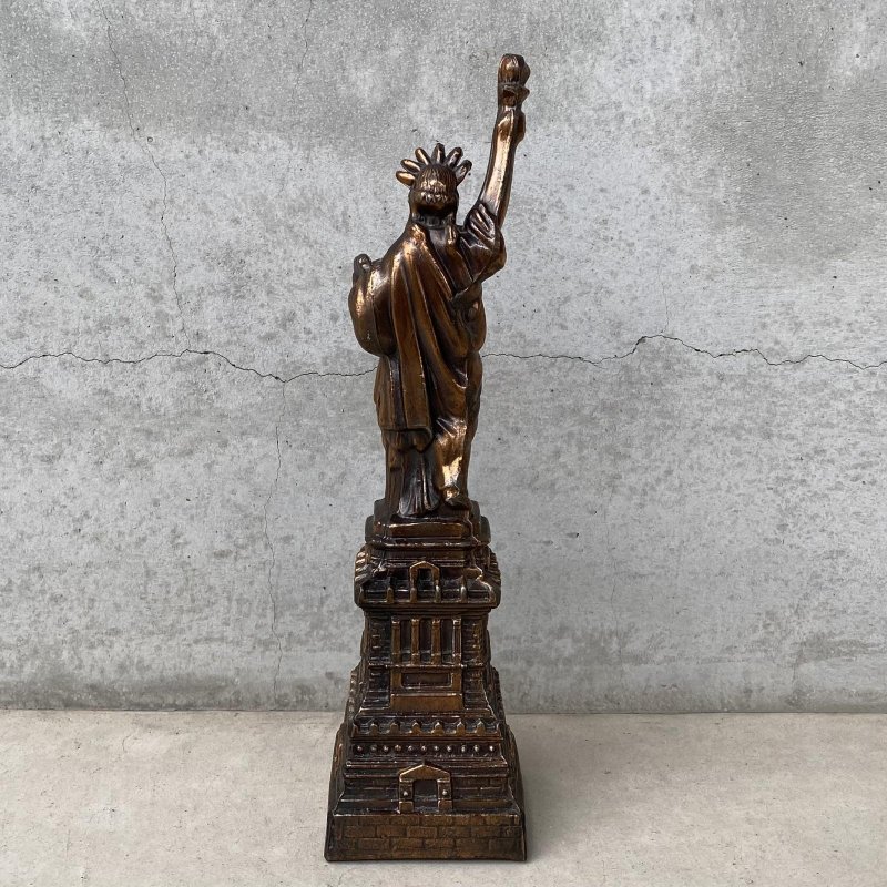 画像2: VINTAGE ANTIQUE STATUE OF LIBERTY  ヴィンテージ アンティーク 自由の女神 / コレクタブル オブジェ インテリア ディスプレイ 置物 雑貨 アメリカ (1)