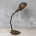 画像5: VINTAGE ANTIQUE DESKLAMP ヴィンテージ アンティーク デスクランプ スタンドライト 卓上ライト 照明 / グースネック アイアン リーフ 店舗什器 アメリカ