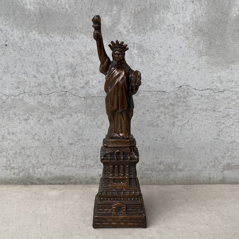 画像1: VINTAGE ANTIQUE STATUE OF LIBERTY  ヴィンテージ アンティーク 自由の女神 / コレクタブル オブジェ インテリア ディスプレイ 置物 雑貨 アメリカ (1)