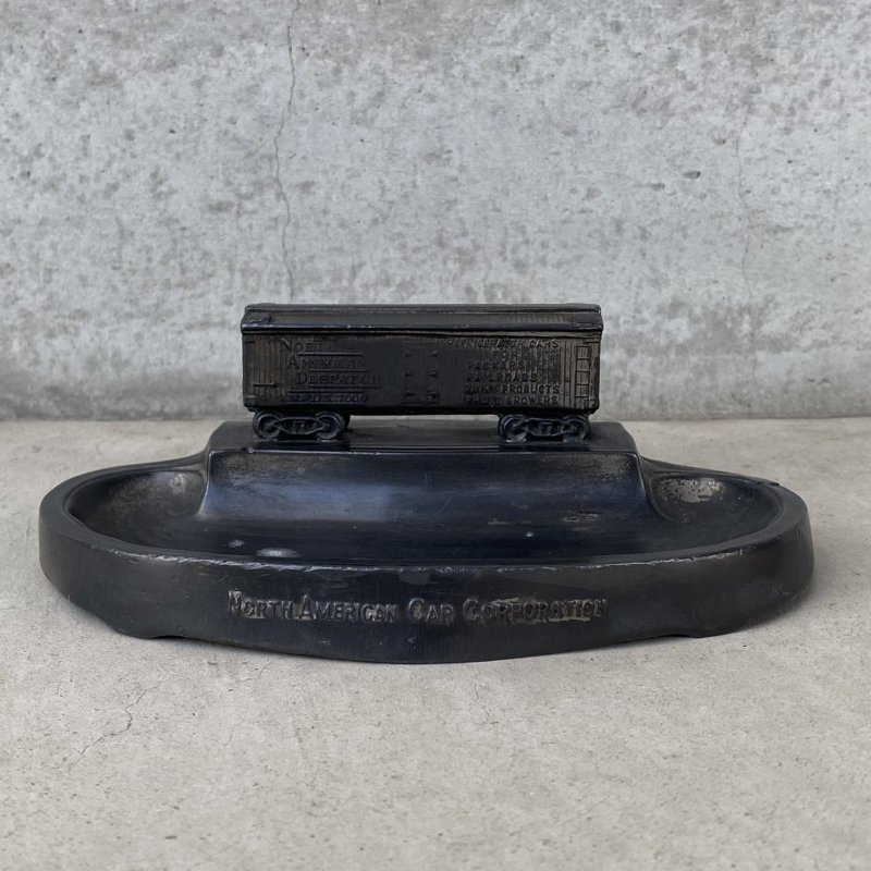 画像2: VINTAGE ANTIQUE  NORTH AMERICAN CAR CO. ASHTRAY ヴィンテージ アンティーク 灰皿  / コレクタブル アドバタイジング オブジェ  コンテナ 企業物  アメリカ