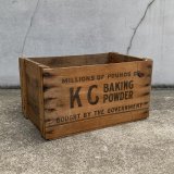 VINTAGE ANTIQUE WOOD CRATE WOODEN BOX JAQUES MFG Co ヴィンテージ アンティーク ウッドボックス 木箱 / コレクタブル 収納 ケース ベーキングパウダー ガレージ ガーデニング 店舗什器 アメリカ USA 