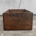 画像3: VINTAGE ANTIQUE WOOD CRATE WOODEN BOX SIMON BROS INC ヴィンテージ アンティーク ウッドボックス 木箱 / コレクタブル 収納 ケース ガレージ ガーデニング 店舗什器 アメリカ USA 