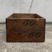 画像2: VINTAGE ANTIQUE WOOD CRATE WOODEN BOX SIMON BROS INC ヴィンテージ アンティーク ウッドボックス 木箱 / コレクタブル 収納 ケース ガレージ ガーデニング 店舗什器 アメリカ USA  (2)