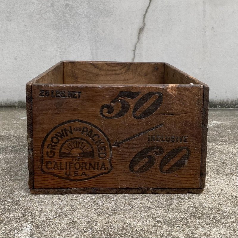 画像2: VINTAGE ANTIQUE WOOD CRATE WOODEN BOX SIMON BROS INC ヴィンテージ アンティーク ウッドボックス 木箱 / コレクタブル 収納 ケース ガレージ ガーデニング 店舗什器 アメリカ USA 