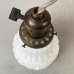 画像4: VINTAGE ANTIQUE LAMP ヴィンテージ アンティーク 吊り下げライト / ライト ペンダントライト ミルクガラス ガラスシェード リーフ 葉っぱ 天井照明 アメリカ