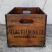 画像5: VINTAGE ANTIQUE WOOD CRATE WOODEN BOX  ATLAS BREWING CO. ヴィンテージ アンティーク ウッドボックス 木箱 / コレクタブル 収納 ケース ガレージ ガーデニング 店舗什器 アメリカ USA  (3)