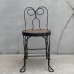 画像2: VINTAGE ANTIQUE KIDS CHAIR PARLOR CHAIR ヴィンテージ アンティーク 椅子 アイスクリームチェア パーラーチェア / キッズ 子供用 家具 インテリア アイアン 店舗什器 アメリカ USA (2) (2)