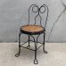 画像1: VINTAGE ANTIQUE KIDS CHAIR PARLOR CHAIR ヴィンテージ アンティーク 椅子 アイスクリームチェア パーラーチェア / キッズ 子供用 家具 インテリア アイアン 店舗什器 アメリカ USA (2) (1)