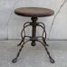 画像2: VINTAGE ANTIQUE TONK PIANO CHAIR STOOL  ヴィンテージ アンティーク ピアノチェア スツール 椅子 / 回転いす ウッド アイアン 木製 鉄 家具 店舗什器 アメリカ (2)