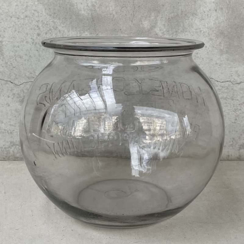 画像2: VINTAGE ANTIQUE  GLASS GLOBE BOWL ヴィンテージ アンティーク ガラス ボウル グローブ 瓶 / ディスプレイ インテリア 収納 カフェ HONEY 店舗什器 アメリカ USA