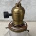 画像6: VINTAGE ANTIQUE LAMP ヴィンテージ アンティーク 吊り下げライト / ライト ペンダントライト ガラスシェード  スカート HUBBELL GE 天井照明 店舗什器 アメリカ (2)