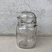 画像1: VINTAGE ANTIQUE BALL IDEAL JAR ヴィンテージ アンティーク ボール ジャー ガラス瓶 アメリカ / ワイヤー付き クリアー ディスプレイ ボトル 小物入れ 収納 店舗什器 (1) (1)