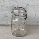 VINTAGE ANTIQUE BALL IDEAL JAR ヴィンテージ アンティーク ボール ジャー ガラス瓶 アメリカ / ワイヤー付き クリアー ディスプレイ ボトル 小物入れ 収納 店舗什器 (3)