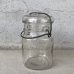 画像2: VINTAGE ANTIQUE BALL IDEAL JAR ヴィンテージ アンティーク ボール ジャー ガラス瓶 アメリカ / ワイヤー付き クリアー ディスプレイ ボトル 小物入れ 収納 店舗什器 (3) (2)