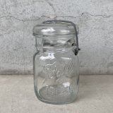 VINTAGE ANTIQUE BALL IDEAL JAR ヴィンテージ アンティーク ボール ジャー ガラス瓶 アメリカ / ワイヤー付き クリアー ディスプレイ ボトル 小物入れ 収納 店舗什器 (2)