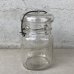 画像4: VINTAGE ANTIQUE BALL IDEAL JAR ヴィンテージ アンティーク ボール ジャー ガラス瓶 アメリカ / ワイヤー付き クリアー ディスプレイ ボトル 小物入れ 収納 店舗什器 (3)