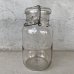 画像2: VINTAGE ANTIQUE BALL IDEAL JAR ヴィンテージ アンティーク ボール ジャー ガラス瓶 アメリカ / ワイヤー付き クリアー ディスプレイ ボトル 小物入れ 収納 店舗什器 (7) (2)