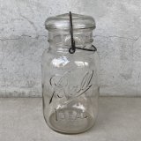 VINTAGE ANTIQUE BALL IDEAL JAR ヴィンテージ アンティーク ボール ジャー ガラス瓶 アメリカ / ワイヤー付き クリアー ディスプレイ ボトル 小物入れ 収納 店舗什器 (7)