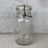 VINTAGE ANTIQUE BALL IDEAL JAR ヴィンテージ アンティーク ボール ジャー ガラス瓶 アメリカ / ワイヤー付き クリアー ディスプレイ ボトル 小物入れ 収納 店舗什器 (5)