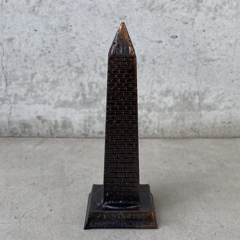 画像2: VINTAGE ANTIQUE WASHINGTON MONUMENT THERMOMETER ヴィンテージ アンティーク ワシントン モニュメント 温度計 / コレクタブル オブジェ ディスプレイ 記念塔 置物 アメリカ