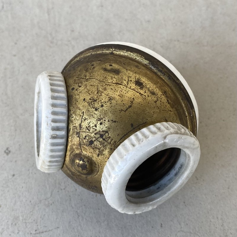 画像1: VINTAGE ANTIQUE BENJAMIN SOCKET ヴィンテージ アンティーク ベンジャミンソケット / ランプ ライト 2灯 コレクタブル 照明 アメリカ USA (5)