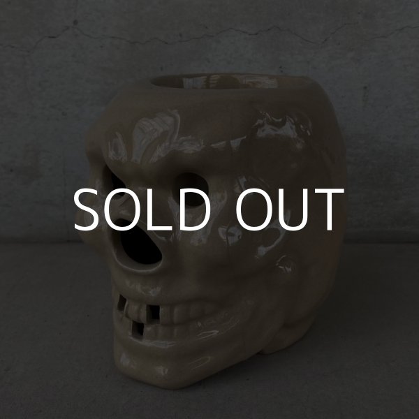 画像1: VINTAGE SKULL TIKI MUG ヴィンテージ ドクロ スカル マグカップ / 陶器 日本製 JAPAN (1)