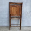 画像7: VINTAGE W.R.CASE & SONS CUTLERY CO. FOLDING CHAIR ヴィンテージ アンティーク フォールディングチェア 折り畳み椅子 アメリカ / インダストリアル ウッド 木製 家具 店舗 什器 (7)