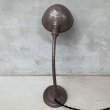 画像2: VINTAGE DESKLAMP ヴィンテージ デスクランプ デスクライト スタンドライト 卓上ライト アメリカ / インダストリアル グースネック 照明 工業用 USA (2)