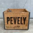 画像3: VINTAGE ANTIQUE PEVELY WOOD CRATE WOOD BOX ヴィンテージ アンティーク ウッドボックス 木箱 アメリカ / インダストリアル 運搬用 収納 店舗什器 USA (2) (3)