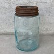 画像4: VINTAGE ANTIQUE MASON'S PATENT JAR ヴィンテージ アンティーク メイソン ジャー ガラス 瓶 アメリカ / 保存容器 雑貨 USA (4)