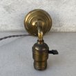 画像5: VINTAGE ANTIQUE LAMP LIGHT WALL LAMP ヴィンテージ アンティーク ライト ウォールランプ 壁付け照明 ブラケットランプ / ランプ 真鍮 店舗什器 アメリカ USA (7) (5)