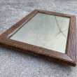 画像4: VINTAGE ANTIQUE MIRROR ヴィンテージ アンティーク 壁掛けミラー ウォールミラー 鏡 / インテリア ディスプレイ ウッド 木製フレーム 雑貨 店舗什器 アメリカ USA (4)