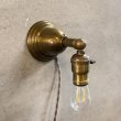 画像2: VINTAGE ANTIQUE LAMP LIGHT WALL LAMP ヴィンテージ アンティーク ライト ウォールランプ 壁付け照明 ブラケットランプ / ランプ 真鍮 店舗什器 アメリカ USA (9) (2)