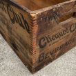 画像9: VINTAGE ANTIQUE WOOD CRATE WOODEN BOX ヴィンテージ アンティーク ウッドボックス 木箱 / コレクタブル 収納 ケース ガレージ ガーデニング CLICQUOT CLUB 店舗什器 アメリカ USA  (9)