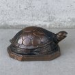 画像4: VINTAGE ANTIQUE TURTLE JAPANNED  ヴィンテージ アンティーク 亀 ジャパンフィニッシュ ジャパンカラー オブジェ / コレクタブル オブジェ ディスプレイ ジャパンド 置物 アメリカ (4)