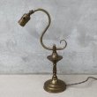 画像4: VINTAGE ANTIQUE DESKLAMP ヴィンテージ アンティーク デスクライト スタンドライト テーブルランプ 卓上ライト 照明 / インテリア ブラス 真鍮 LEVITON 店舗什器 アメリカ USA (2) (4)