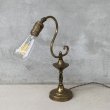 画像1: VINTAGE ANTIQUE DESKLAMP ヴィンテージ アンティーク デスクライト スタンドライト テーブルランプ 卓上ライト 照明 / インテリア ブラス 真鍮 LEVITON 店舗什器 アメリカ USA (2) (1)