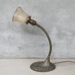 画像4: VINTAGE ANTIQUE DESKLAMP ALADDIN ヴィンテージ アンティーク デスクライト スタンドライト テーブルランプ 卓上ライト 照明 / グースネック ガラスシェード インテリア 店舗什器 アメリカ USA (4)